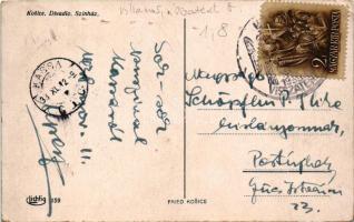 Kassa, Kosice; Divadlo / színház, villamos / theatre, tram + "1938 Kassa visszatért" So. S...