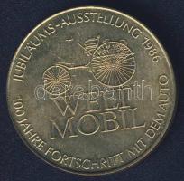 NSZK 1986. "Daimler - Benz" fém emlékérem T:2