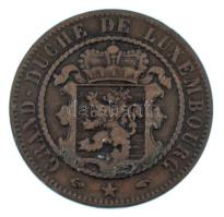 Luxemburg 1860. 10c bronz T:VF Luxembourg 1860. 10 Centimes bronze C:VF Krause KM#23.2