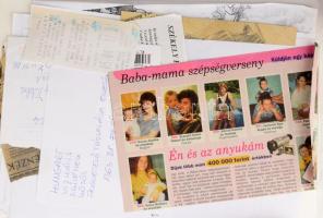 cca 2000-2005 Haranghy családdal kapcsolatos iratok, nagyrészt nyomtatványok, közte "A nemes da...