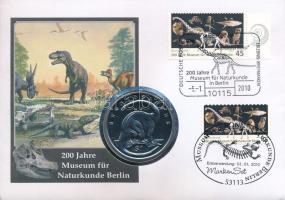 Sierra Leone 2006. 1$ Cu-Ni "Brontosaurus" érmés borítékban, bélyeggel és bélyegzéssel T:UNC Sierra Leone 2006. 1 Dollar Cu-Ni "Brontosaurus" in coin envelope with stamps and cancellations C:UNC Krause KM#324