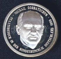 NSZK 1989. Mihail Gorbacsov Ag (999) emlékérem 5g tanúsítvánnyal T:PP