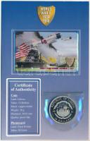 Libéria 2001. 10$ Cu-Ni "Pearl Harbor" egyik oldalon multicolor képpel, díszlapon, telefon...