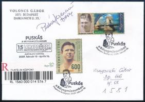 2009 ,,Puskás a Bélyegmúzeumban - Jubileumi kiállítás" emléklap alkalmi bélyegzéssel, rajta Gro...