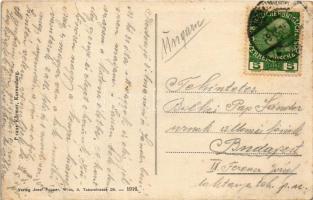 1916 Korneuburg, K.u.k. Eisenbahn Brückenbau / Cs. és kir. vasúti ezred hídépítés közben / Austro-Hu...