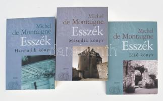 Michel de Montaigne: Esszék. I-III. köt. Ford.: Csordás Gábor. Pécs, 2013, Jelenkor. Kiadói papírkötés.