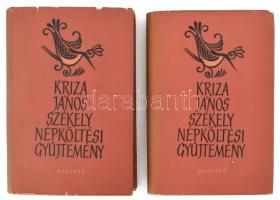 Kriza János: Székely népköltési gyűjtemény. Összesítő válogatás a kiadott és kéziratos hagyatékból. I-II. köt. Bp., 1956, Magvető. Kiadói félvászon-kötés, nagyrészt jó állapotban, kissé sérült kiadói papír védőborítóban. Megjelent 4150 példányban.