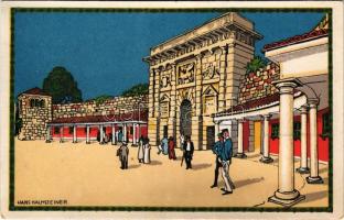 Zadar, Zara; Porta veneta Terraferma. Oesterreichische Adria Ausstellung Wien 1913 Officielle Postkarte A 1. Kilophot GMBH / Austrian Adria Exhibition. Art Nouveau litho s: Hans Kalmsteiner (EK)