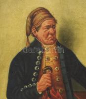 J. v. Kleyle (?) jelzéssel: Söröző, 1887. Olaj, vászon, sérült. 42x34 cm