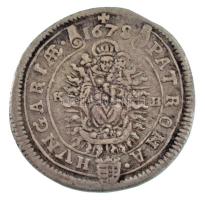 1678K-B 15kr Ag "I. Lipót" Körmöcbánya (5,97g) T:XF Hungary 1678K-B 15 Kreuzer Ag "Le...