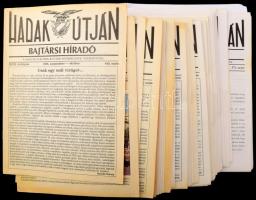 1995-2023 Hadak Útján Bajtársi Híradó, szórványszámok, 46 db, néhány duplummal