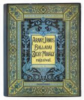 Arany János balladái Zichy Mihály rajzaival 2 db. [Bp.], [2000], Laude Kiadó. Az 1896. évi kiadás (Bp., Franklin Társulat) reprintje. Díszes, kartonált papírkötésben, . 44 cm