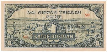 Holland Kelet-India / Indonézia / Japán megszállás DN (1944) 1R T:XF  Netherlands East Indies / Indonesia / Japanese Occupation ND (1944) 1 Roepiah C:XF  Krause P#129