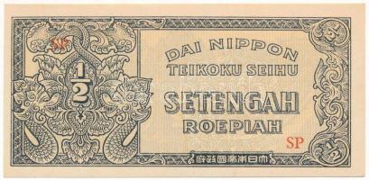 Holland Kelet-India / Indonézia / Japán megszállás DN (1944) 1/2R T:AU  Netherlands East Indies / Indonesia / Japanese Occupation ND (1944) 1/2 Roepiah C:AU  Krause P#128