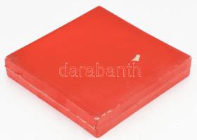 Hollóházi Lenin porcelán plakett d: 17 cm Díszdobozban