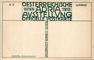 Dubrovnik, Ragusa; Rektorenpalast. Oesterreichische Adria Ausstellung Wien 1913 Officielle Postkarte...