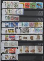 Modern külföldi, főleg motívum sorok sok tengerentúlival, NSZK-val, maradék kereskedői tétel 30 feke...