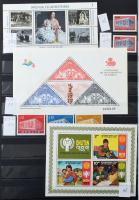 Modern külföldi, főleg motívum sorok sok tengerentúlival, NSZK-val, maradék kereskedői tétel 30 feke...