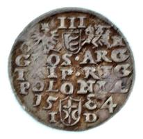 Lengyel-Litván Nemzetközösség 1584. 3gr Ag "Báthory István" Olkusz (2,55g) T:XF,VF / Polis...