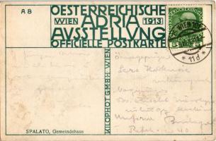 1913 Split, Spalato; Gemeindehaus. Oesterreichische Adria Ausstellung Wien 1913 Officielle Postkarte...