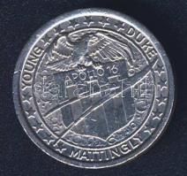 USA 1972. "Apollo 16" fém emlékérem T:2