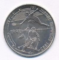 Szaharai Arab Demokratikus Köztársaság 1991. 500P Ag &quot;1992-es Olimpia&quot; T:BU Saharawi Arab Democratic Republic 1991. 500 Pesetas Ag &quot;1992 Olympics&quot; C:BU  Krause KM#4