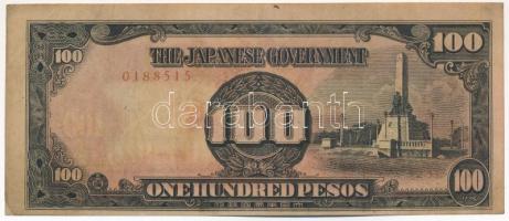 Fülöp-szigetek / Japán megszállás 1944. 100P T:F Philippines / Japanese Occupation 1944. 100 Pesos C:F Krause P#112