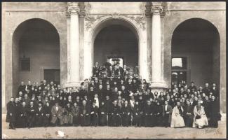 cca 1930 2 db vatikáni csoportkép, Rott Nándor (1869-1939) veszprémi püspök, Langmár Lipót (1895-197...