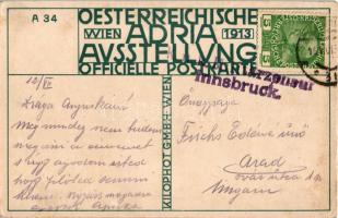 1915 Oesterreichische Adria Ausstellung Wien 1913 Officielle Postkarte A 34. Kilophot GMBH, Wien / A...