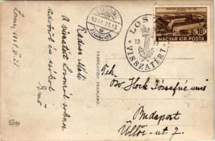 Losonc, Lucenec; Okresny úrad / Járási hivatal, automobil / district office, automobile + "1938...