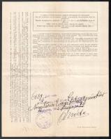 cca 1930 3 db marhalevél