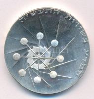 Izrael 1971. 10L Ag "A függetlenség 23. évfordulója / A tudomány az ipar szolgálatában" T:UNC,AU Israel 1971. 10 Lirot Ag "20th Anniversary of Independence / Science in the Service of Industry" C:UNC,AU  Krause KM#58