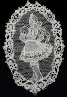 4 darab antik halasi csipke, dekoratív üvegezett keretben. Csipkék cca 15x10 cm, 9x11 cm, kerettel 3...