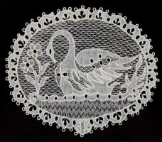 4 darab antik halasi csipke, dekoratív üvegezett keretben. Csipkék cca 15x10 cm, 9x11 cm, kerettel 3...