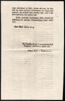 1790 Buda (Ofen), német nyelvű plébániákkal és kolostorokkal kapcsolatos nyomtatvány