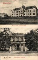 1912 Rimaszombat, Rimavská Sobota; M. kir. állami gyermekmenhely, Gömör megyei kórház. Ifj. Rábely Miklós kiadása / orphanage, county hospital (Rb)