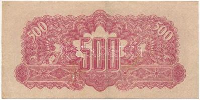 Csehszlovákia 1944. 500K T:VG szakadás
Czechoslovakia 1944. 500 Korun C:VG tear
Krause P#49