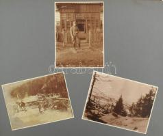 1917-1918 I. világháborús katonai fényképalbum 175 db fényképpel. Az album elején a szabadkai 6-os h...