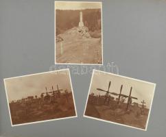 1917-1918 I. világháborús katonai fényképalbum 175 db fényképpel. Az album elején a szabadkai 6-os h...
