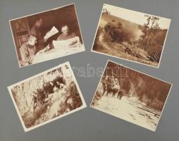 1917-1918 I. világháborús katonai fényképalbum 175 db fényképpel. Az album elején a szabadkai 6-os h...