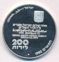 Izrael 1980. 200L Ag "A függetlenség 32. évfordulója / Izraeli-Egyiptomi Békeszerződés" T:...