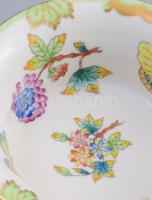 Herendi Viktória mintás körmös mogyorókínáló, jelzett, minimális kopással, d: 11 cm, m: 6 cm