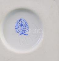 Herendi Viktória mintás körmös mogyorókínáló, jelzett, minimális kopással, d: 11 cm, m: 6 cm