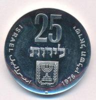Izrael 1976. 10L Ag "A függetlenség 28. évfordulója" T:AU
Israel 1976. 10 Lirot Ag "...