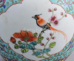 Kínai teafűtartó, jelzett, m: 15 cm