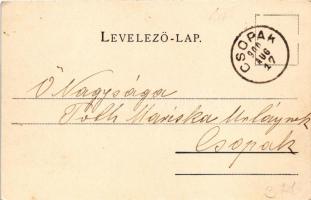 1900 Csopak, Ranolder kastély. Schmidt Edgar kiadása (EK)