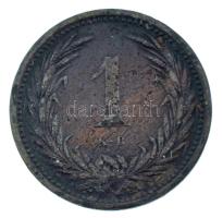 1892KB 1f bronz Körmöcbánya T:VF ph, ü. / Hungary 1892KB 1 Fillér bronze Kremnitz C:VF edge error, ding Adamo K1