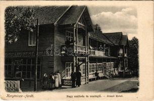 1917 Korytnicza-fürdő, Korytnica-kúpele; Nagy szálloda és vendéglő, étterem. Kiadja Feitzinger Ede No. 795. L. 1904/15. / Grand Hotel and restaurant (EK)