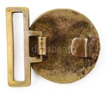 Osztrák-Magyar Cs. és Kir. Dunaflottilla, tiszti réz övcsat, d: 35 mm