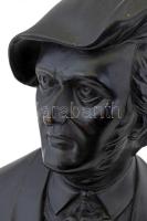 Wagner büszt. Fa szobor, jelzett a hátoldalon "IC", m: 37 cm